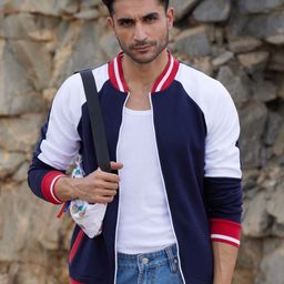 Campus Sutra Men Colourblocked Lightweight Biker Jacket-image-75