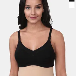 MeeMee White & Black Bra Full Coverage Lightly Padded-5