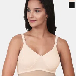 MeeMee Black & Beige Bra Full Coverage Lightly Padded-31