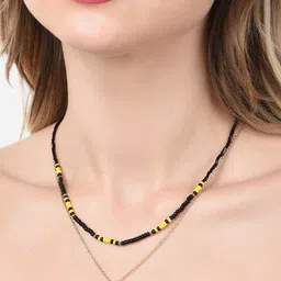 Zaveri Pearls Gold-Toned & Yellow Gold-Plated Layered Chain-image-54