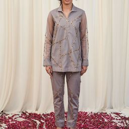 RIRASA Shikaram Embellished Top With Trousers Co-Ords-image-10