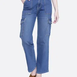 FCK-3 Women Bootcut High-Rise Light Fade Stretchable Jeans-picture-6