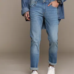 The Roadster Lifestyle Co. Men Slim Fit Light Fade Stretchable Jeans-picture-25