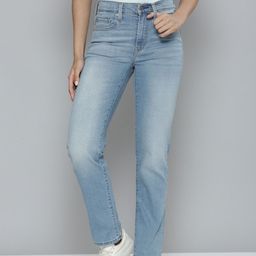 Levis Women 724 Slim Fit Light Fade Stretchable Jeans-image-68