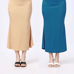 SATPURUSH Pack Of 2 Cotton Stretchable Saree Shapewears-image-77