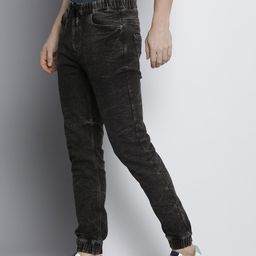 The Indian Garage Co Men Slim Fit Light Fade Stretchable Jeans-image-95