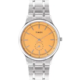 Timex Men Round Dial & Stainless Steel Bracelet Style Straps Analogue Watch - TWTG10521-15