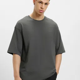 Bewakoof Men Cotton Drop-Shoulder Sleeves Oversize T-shirt-picture-24