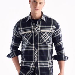 Red Flame Men Tartan Checks Opaque Checked Casual Shirt-picture-4