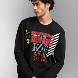 KZ07 By Kazo Printed Hooded Cotton Sweatshirt-image-88