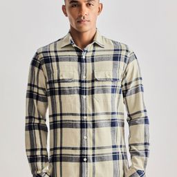 Red Flame Men Tartan Checks Opaque Checked Casual Shirt-image-18