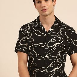 Being Human Abstract Printed Casual Shirt-image-80
