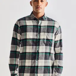 Red Flame Men Tartan Checks Opaque Checked Casual Shirt-picture-15