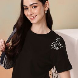 Mast & Harbour Drop-Shoulder Sleeves Pure Cotton T-shirt-image-30