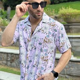GRITSTONES Men Smart Floral Opaque Printed Casual Shirt-image-97