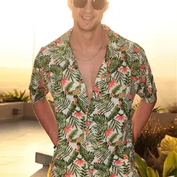 GRITSTONES Men Smart Floral Opaque Printed Casual Shirt-picture-11