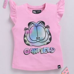 YK X Minute Mirth Girls Cotton Garfield Printed T-shirt-picture-30