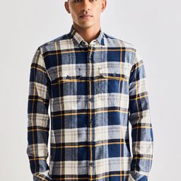 Red Flame Men Tartan Checks Opaque Checked Casual Shirt-image-74
