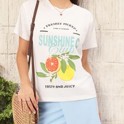 DressBerry Everyday Minimal Printed Relaxed Fit T-shirt-image-64