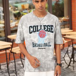 Kook N Keech Campus Chic Printed Dyed Oversized T-shirt-image-50