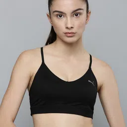 Puma Women Black Solid Lightly Padded Strappy Training Bra-image-17
