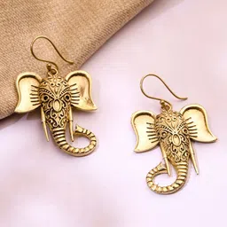 Studio One Love Brass-Plated Contemporary Drop Earrings-image-18