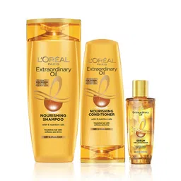 LOreal Set of Extraordinary Oil Shampoo 340ml + Conditioner 180ml + Serum 30ml-56