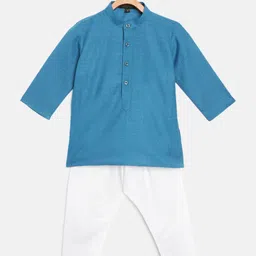 Readiprint Fashions Boys Blue Kurta with Pyjamas-78
