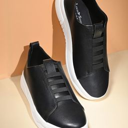 LOUIS STITCH Men Egyptian Black Casual Slip-On Sneakers-image-60