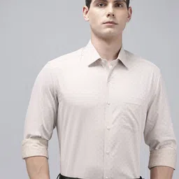 Arrow Manhattan Slim Fit Textured Pure Cotton Formal Shirt-picture-40