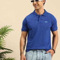 Mast & Harbour Polo Collar Pure Cotton T-shirt-image-51