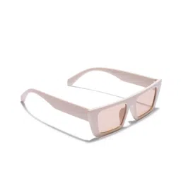 DressBerry Unisex Pink Lens & White Square Sunglasses with UV Protected Lens-image-62