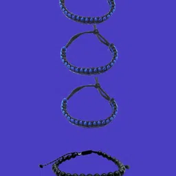 Dynamic Retail Global Men Set Of 4 Wraparound Bracelets-picture-18