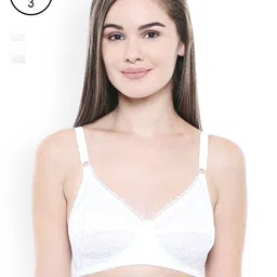 Bodycare Pack Of 3 Solid Non-Wired Non Padded Everyday Bras E5532WWW-image-87
