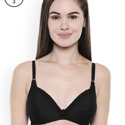 Bodycare Pack of 3 Black Solid Non-Wired Non Padded Everyday Bras E1526BBB-picture-55