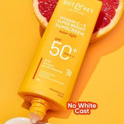 DOT & KEY Vitamin C + E Sunscreen SPF 50 PA+++ For Glowing Skin, 100% No White Cast - 50g-48