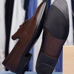 Men Leatherette Formal Slip On Shoes Tassel Moccasins-image-87