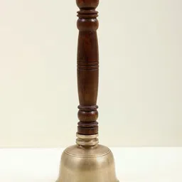 Exotic India Handbell With Wooden Handle Pooja Essential-image-9