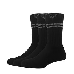 Allen Solly Men Pack Of 3 Black Solid Calf-Length Socks-15