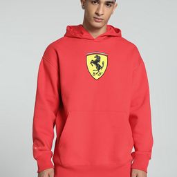 PUMA Motorsport Scuderia Ferrari Race Big Shield Embroidered Hooded Sweatshirt-picture-57