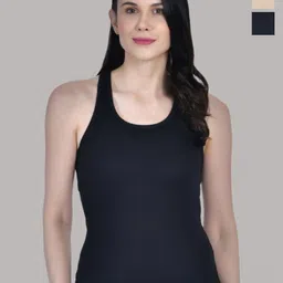 Aimly Pack Of 3 Pure Cotton Sleeveless T-Back Camisoles-image-68