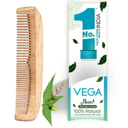 VEGA WNC-01 Neem Wooden Coarse & Fine Toothed Hair Comb-image-66