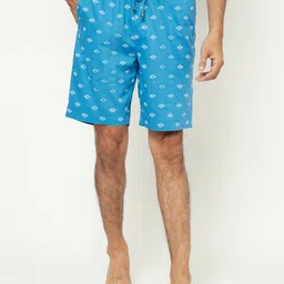 Crimsoune Club Men Geometric Printed Pure Cotton Shorts-image-56