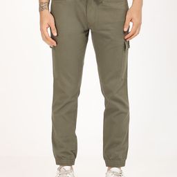 Indian Terrain Men Urban - C Tapered Fit Pure Cotton Cargo Trousers-image-82