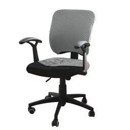 HOKIPO Grey 170 GSM Elastic Jacquard Office Chair Cover-image-41