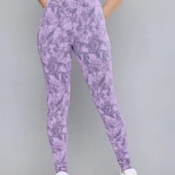 Domyos By Decathlon Women Printed Slim Fit Fitness Gym Tights-picture-20