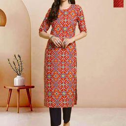 Moda Rapido Pack of 2 Printed Straight Kurta with Trousers-picture-18
