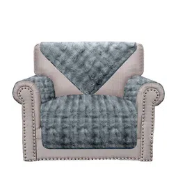 Cortina Grey Non Slip One Seater Sofa Covers-picture-19