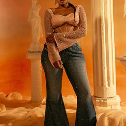 Lea Clothing Co. Women Smart Flared High-Rise Trousers-image-34
