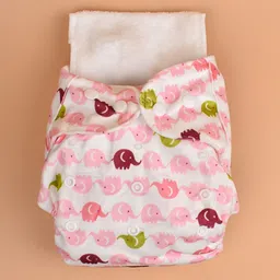 Moms Home Infants Baby Reusable Cotton Pocket Diapers With 1 Inserts-image-92